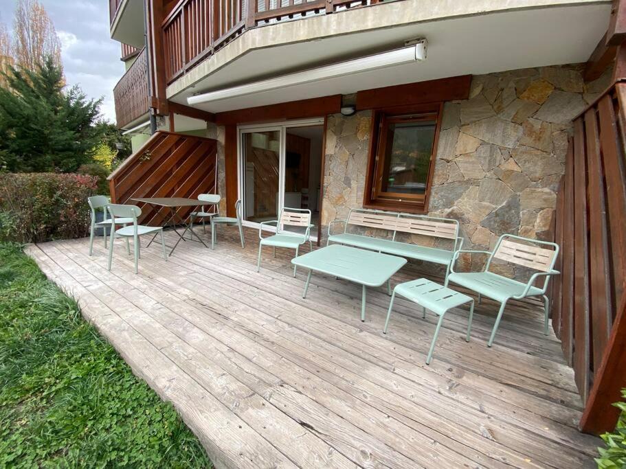 Appartement 4 Pers Grande Terrasse Vue Pistes Ski Saint-Chaffrey Exterior photo